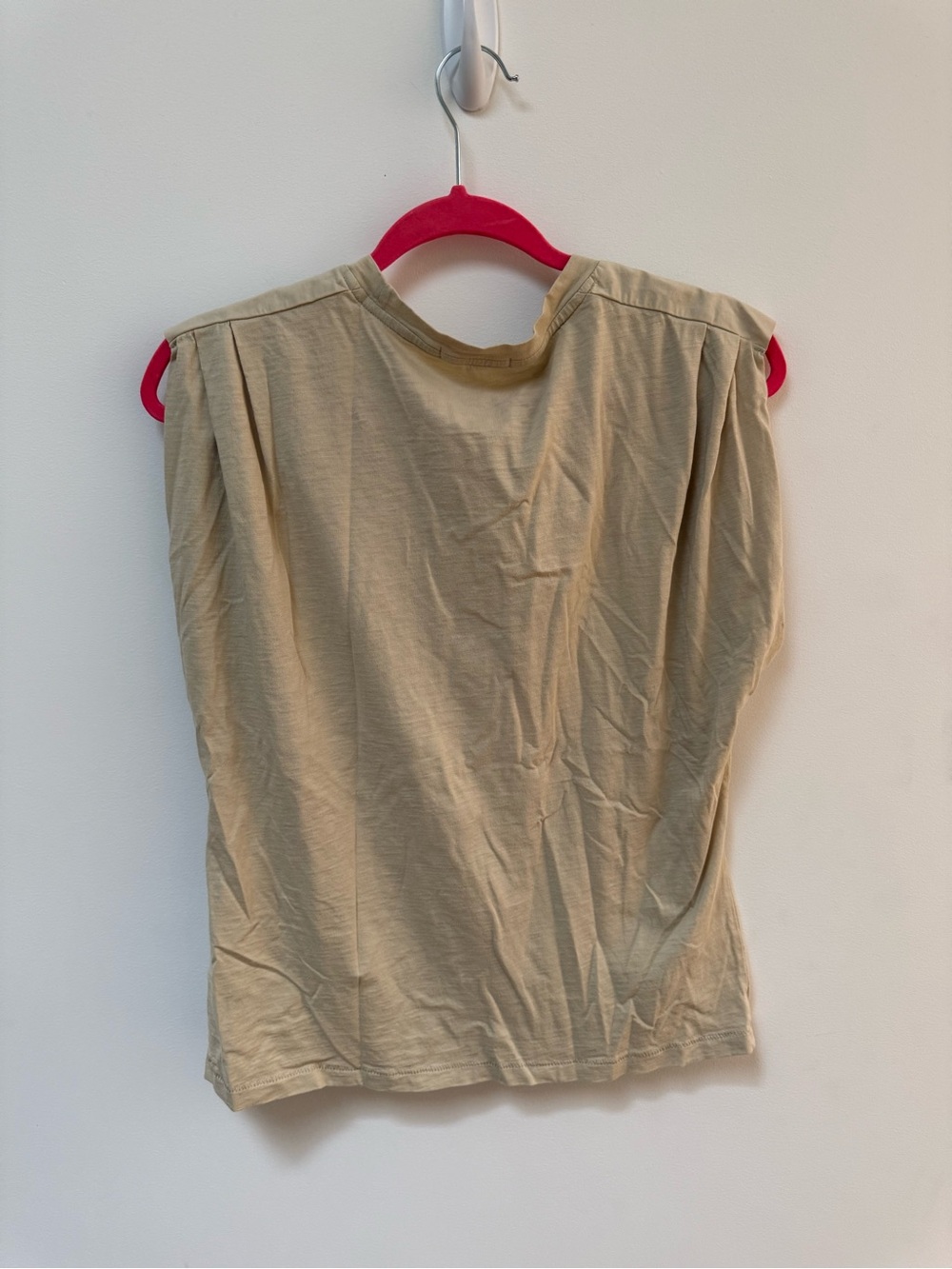 rag & bone Beige Crewneck Muscle Tee - Picture 3 of 3